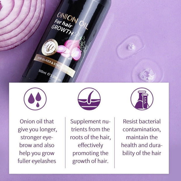 100ml Onion Hair Care Essential Oil - Glow Goddess Cosmetics