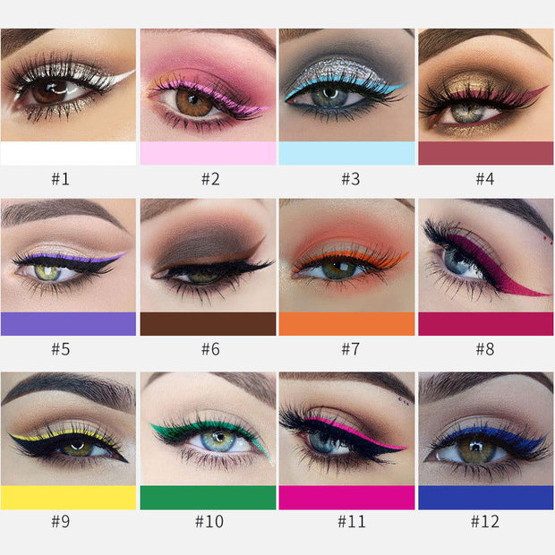 12-color matte eyeliner - Glow Goddess Cosmetics