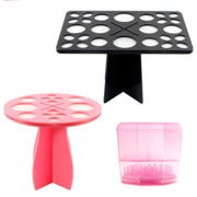 14 Hole Make up Brush Set Dry Rack Drying Brushes Shelf Multifunction Stand Display Cosmetic Clean Tool Wash Makeup Brush Holder - Glow Goddess Cosmetics