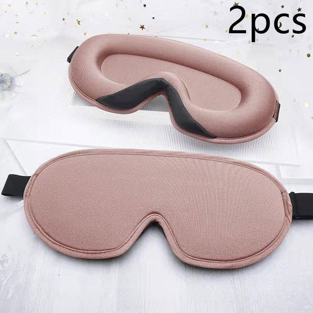 3D Sleeping Eye Mask Stereo Breathable Black Shading Eye Mask - Glow Goddess Cosmetics