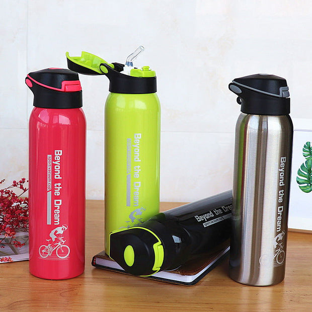 500ML Sport Thermos Water Bottle - Glow Goddess Cosmetics