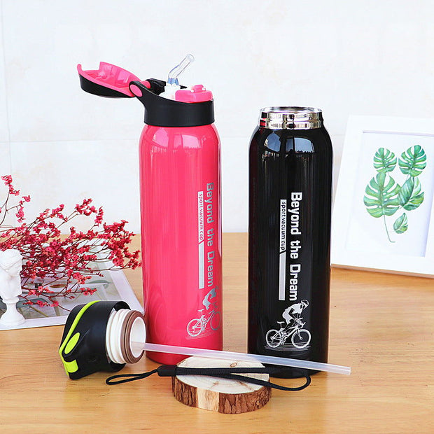 500ML Sport Thermos Water Bottle - Glow Goddess Cosmetics