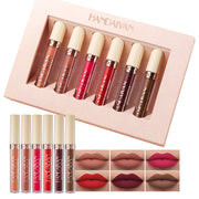 6 Matte Rose Lip Gloss Liquid Lipstick Matte Set Gift Box - Glow Goddess Cosmetics