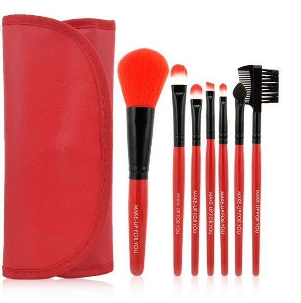 7 make-up makeup brushes, high-end makeup brush bag, a variety of colors available - Glow Goddess Cosmetics