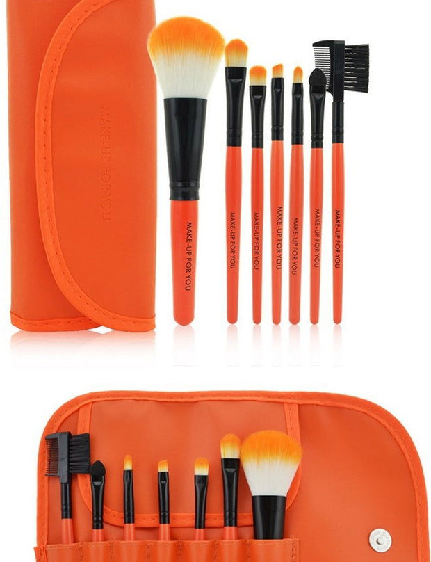 7 make-up makeup brushes, high-end makeup brush bag, a variety of colors available - Glow Goddess Cosmetics