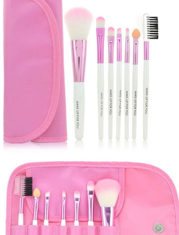 7 make-up makeup brushes, high-end makeup brush bag, a variety of colors available - Glow Goddess Cosmetics