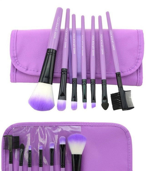 7 make-up makeup brushes, high-end makeup brush bag, a variety of colors available - Glow Goddess Cosmetics