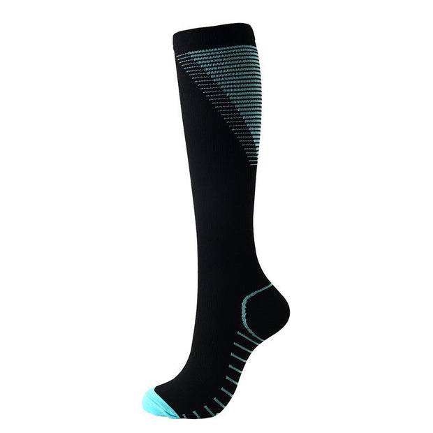 Color pattern V-shaped compression socks - Glow Goddess Cosmetics