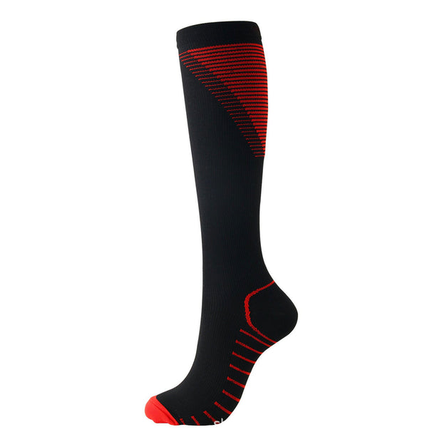 Color pattern V-shaped compression socks - Glow Goddess Cosmetics