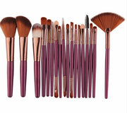 Cross border for MAANGE 18 make-up and brush suits with fan-shaped makeup tools to sell eBay hot sales - Glow Goddess Cosmetics