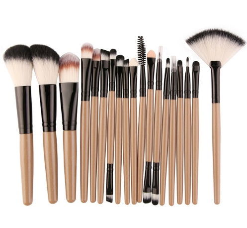 Cross border for MAANGE 18 make-up and brush suits with fan-shaped makeup tools to sell eBay hot sales - Glow Goddess Cosmetics