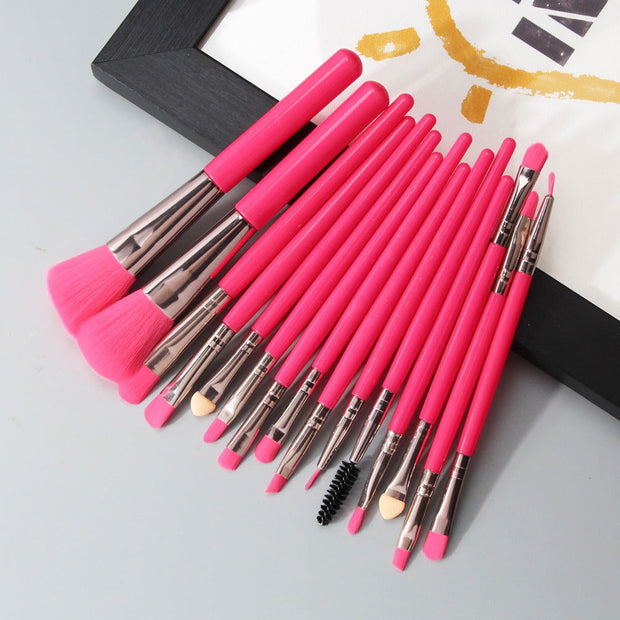 Cross border for MAANGE 18 make-up and brush suits with fan-shaped makeup tools to sell eBay hot sales - Glow Goddess Cosmetics