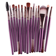 Cross border for MAANGE 18 make-up and brush suits with fan-shaped makeup tools to sell eBay hot sales - Glow Goddess Cosmetics