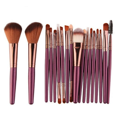 Cross border for MAANGE 18 make-up and brush suits with fan-shaped makeup tools to sell eBay hot sales - Glow Goddess Cosmetics