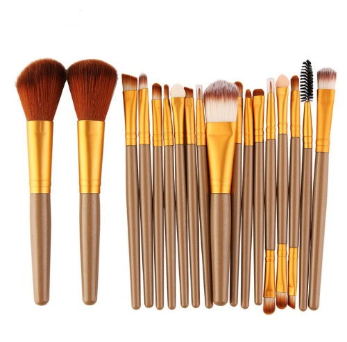 Cross border for MAANGE 18 make-up and brush suits with fan-shaped makeup tools to sell eBay hot sales - Glow Goddess Cosmetics