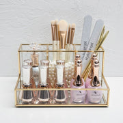 Desktop Glass Skin Care Products Perfume Storage Box - Glow Goddess Cosmetics