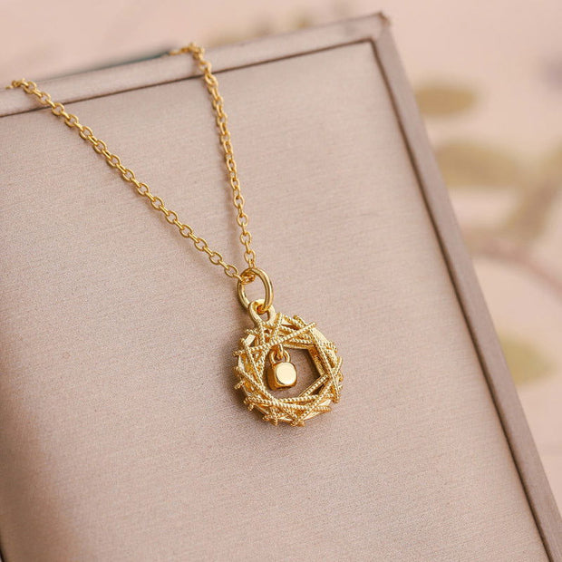 Fashion Gold Circle Net Design Necklace For Women Jewelry - Glow Goddess Cosmetics