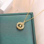 Fashion Gold Circle Net Design Necklace For Women Jewelry - Glow Goddess Cosmetics