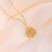 Fashion Gold Circle Net Design Necklace For Women Jewelry - Glow Goddess Cosmetics