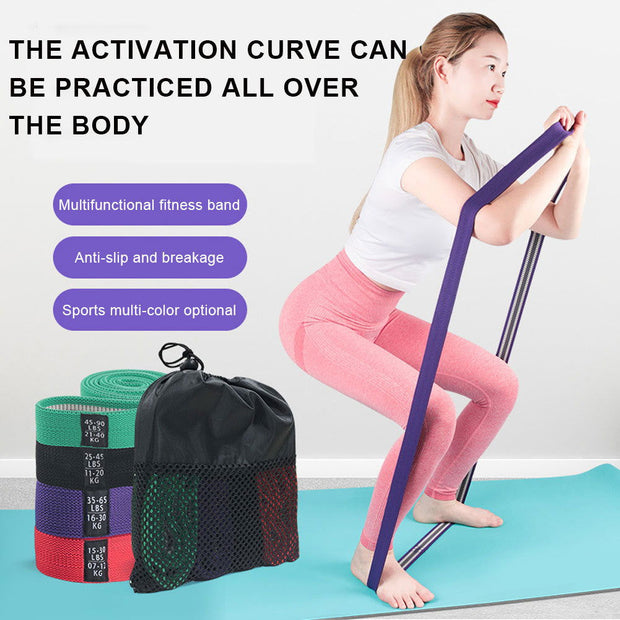 Fitness Long Resistance Bands Fabric Set Exercise Workout Elastic Bands For Pull Up Woman Assist Workout Bands - Glow Goddess Cosmetics