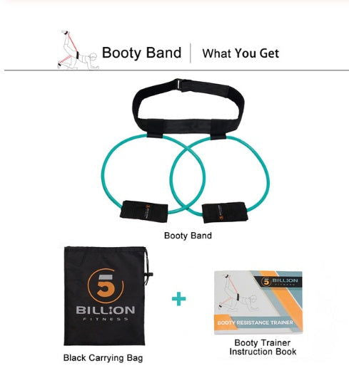 Fitness Women Booty Butt Band Resistance Bands Adjustable Waist Belt Pedal Exerciser For Glutes Muscle Workout Free Bag - Glow Goddess Cosmetics