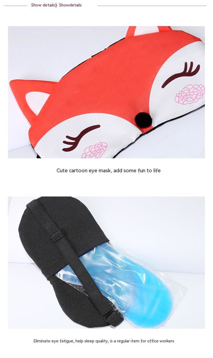 Fox Sleeping Eye Mask Cartoon Shading - Glow Goddess Cosmetics