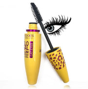 Growth Mascara Leopard-shaped Yellow Tube Thick Curling Waterproof Mascara - Glow Goddess Cosmetics