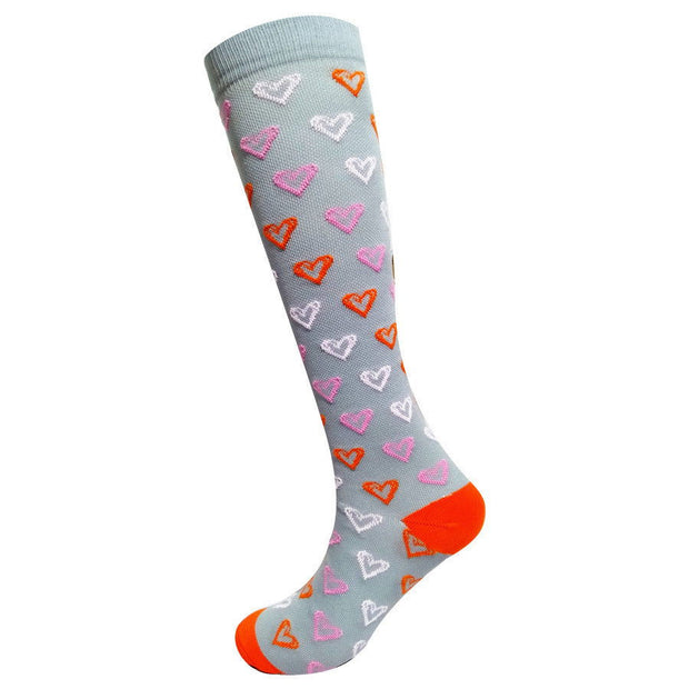 Ladies running stretch compression sports socks - Glow Goddess Cosmetics