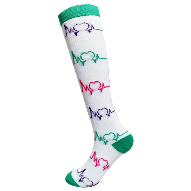 Ladies running stretch compression sports socks - Glow Goddess Cosmetics