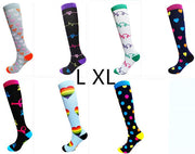 Ladies running stretch compression sports socks - Glow Goddess Cosmetics