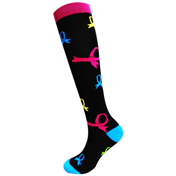 Ladies running stretch compression sports socks - Glow Goddess Cosmetics