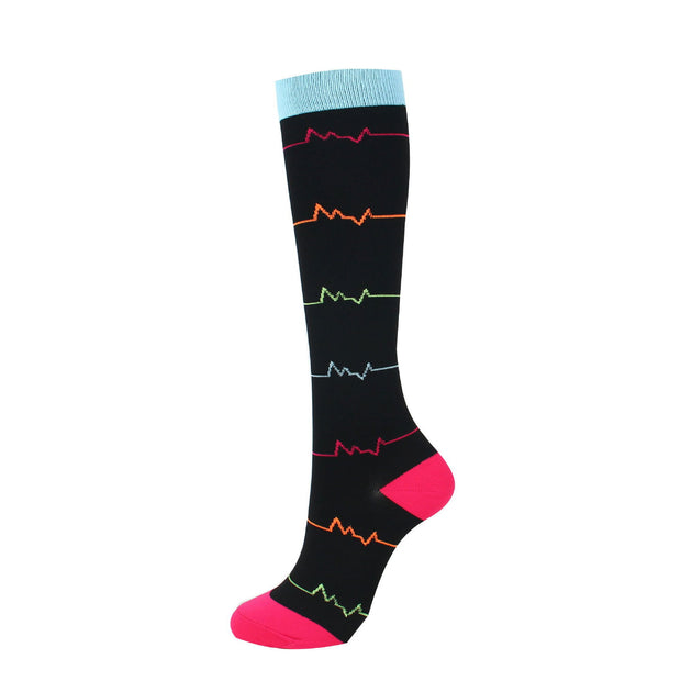 Ladies running stretch compression sports socks - Glow Goddess Cosmetics