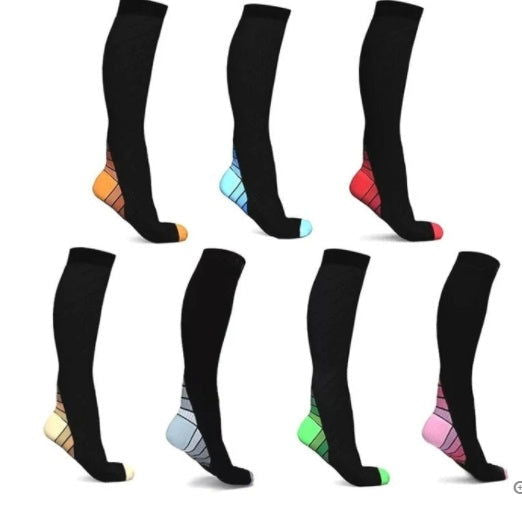 Ladies running stretch compression sports socks - Glow Goddess Cosmetics