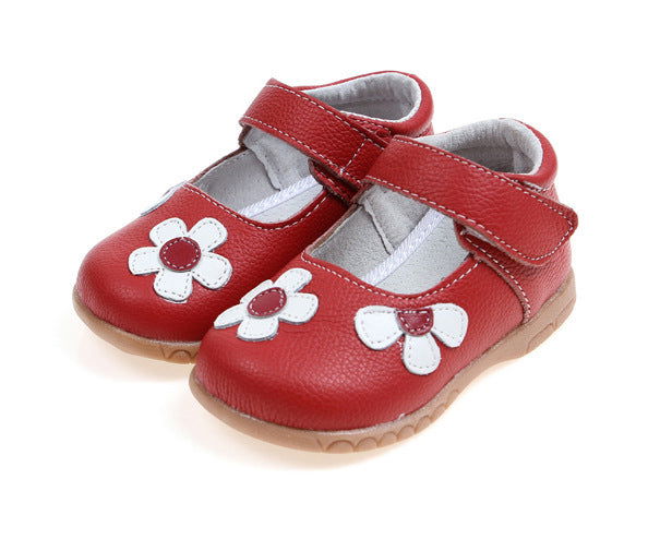 Leather Shoes Korean Princess Shoes Single Shoes Cowhide Children'S Shoes Baby Shoes - Glow Goddess Cosmetics