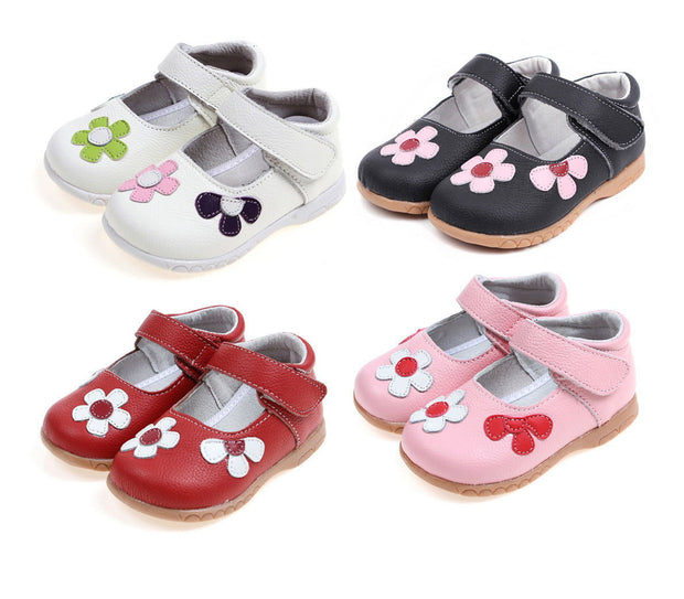 Leather Shoes Korean Princess Shoes Single Shoes Cowhide Children'S Shoes Baby Shoes - Glow Goddess Cosmetics