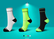 Male and female compression cycling socks - Glow Goddess Cosmetics