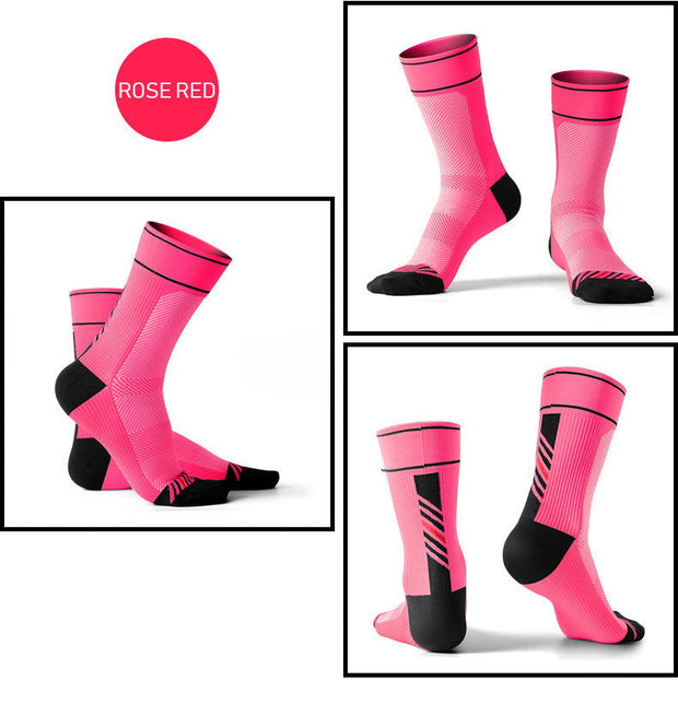 Male and female compression cycling socks - Glow Goddess Cosmetics