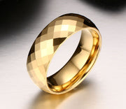 Men Ring Tungsten Jewelry Gold Color - Glow Goddess Cosmetics