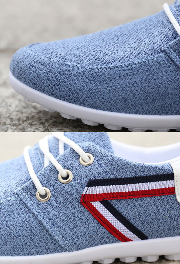 Men'S Soft-Soled Canvas Shoes, Sports And Leisure Old Beijing Cloth Shoes, Peas Shoes - Glow Goddess Cosmetics