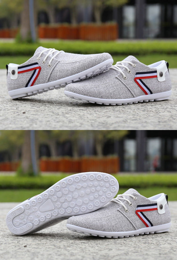 Men'S Soft-Soled Canvas Shoes, Sports And Leisure Old Beijing Cloth Shoes, Peas Shoes - Glow Goddess Cosmetics