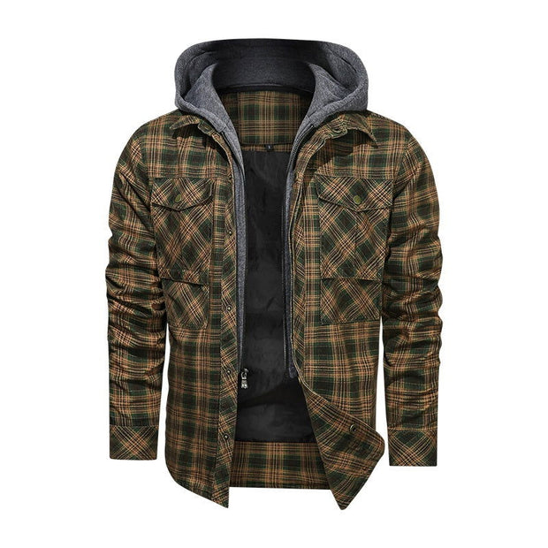 Men Warm Jacket Fleece Thick Autumn Winter Detachable Hoodies Jackets Men Slim Fit Men Clothing - Glow Goddess Cosmetics