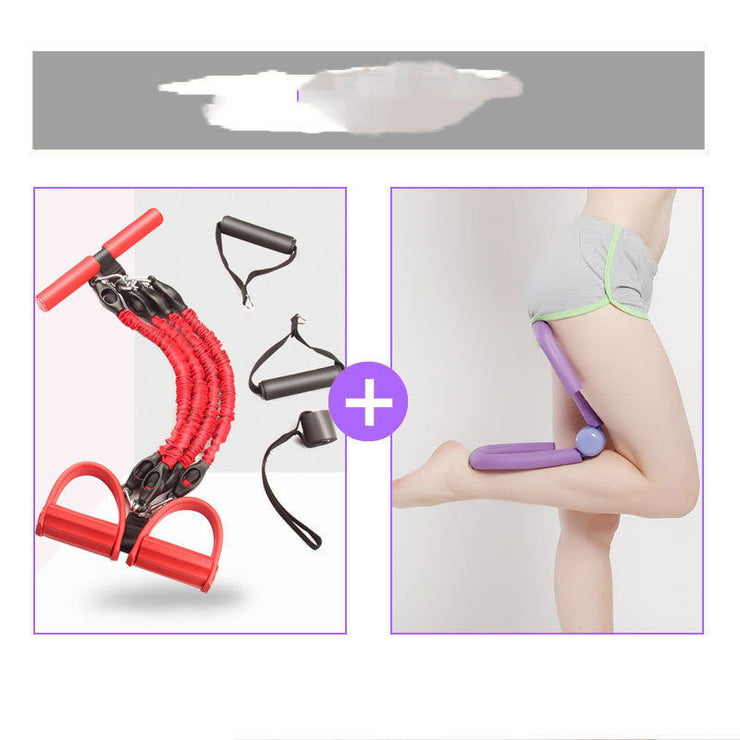 Multi Function Tension Rope Strong Fitness Resistance Bands Latex Pedal Pull Ropes Yoga Fitness Equipment - Glow Goddess Cosmetics