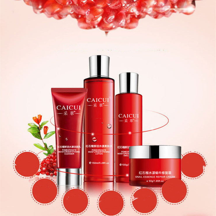 Pomegranate Set Moisturizing Cosmetics Skin Care Products - Glow Goddess Cosmetics