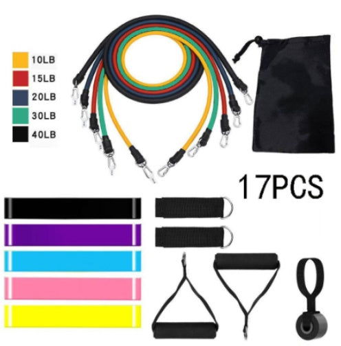 Rally Rope Set 11 Piece Set Rally Resistance Bands Latex Rally Band Fitness Band Rally Tube - Glow Goddess Cosmetics