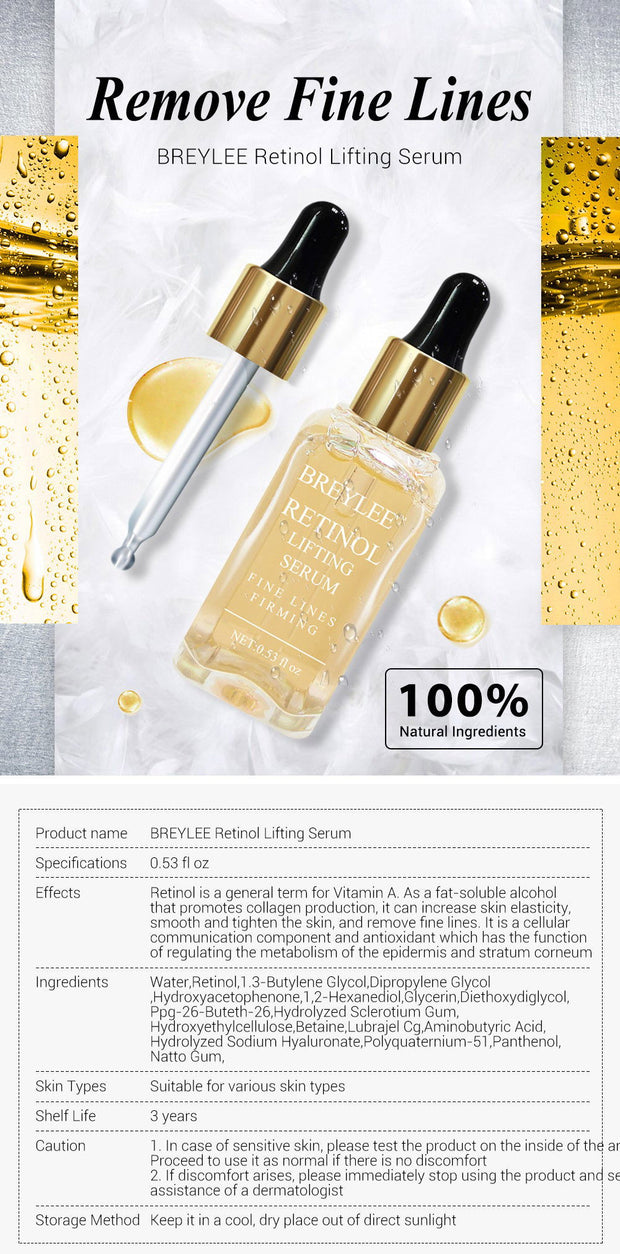 Retinol Lifting Firming  Face Collagen Essence Serum - Glow Goddess Cosmetics