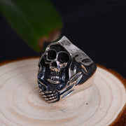 S925 Sterling Silver Jewelry Single Ring Men - Glow Goddess Cosmetics