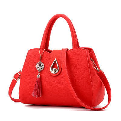 SMOOZA Famous Designer Brand Luxury Women Handbag Tassel Women Bag Top-Handle Bags Fashion Women Messenger Shoulder Bags - Glow Goddess Cosmetics