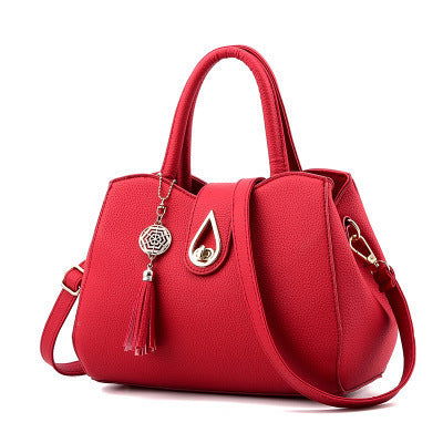 SMOOZA Famous Designer Brand Luxury Women Handbag Tassel Women Bag Top-Handle Bags Fashion Women Messenger Shoulder Bags - Glow Goddess Cosmetics