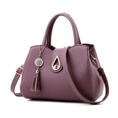 SMOOZA Famous Designer Brand Luxury Women Handbag Tassel Women Bag Top-Handle Bags Fashion Women Messenger Shoulder Bags - Glow Goddess Cosmetics