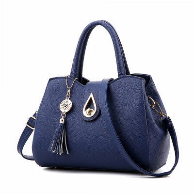 SMOOZA Famous Designer Brand Luxury Women Handbag Tassel Women Bag Top-Handle Bags Fashion Women Messenger Shoulder Bags - Glow Goddess Cosmetics